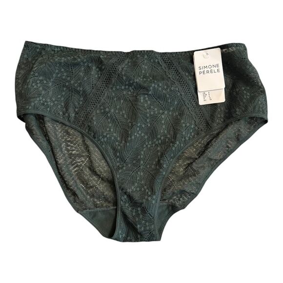 Simone Perele Comete Retro Brief Panty Icon Green Size 7 3XL Plus - Picture 6 of 7